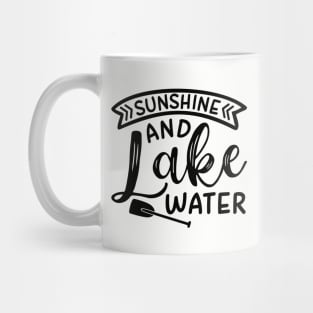 Sunshine and Lake Water Camping Kayaking Mug